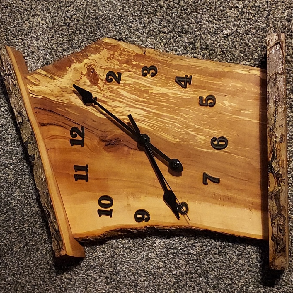 Vintage Slab wood clock